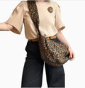 Brixton Cross Body bag in brown leopard - large