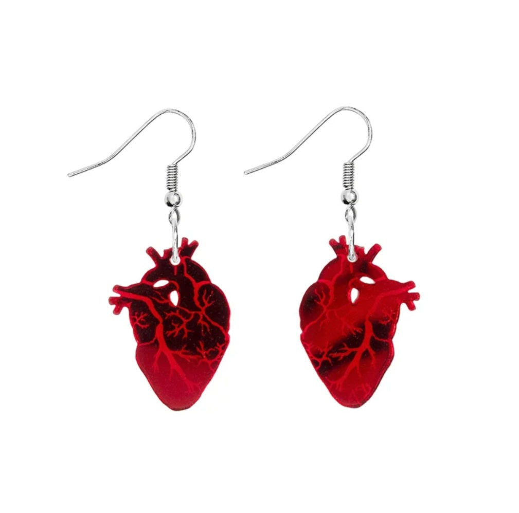 Anatomical Heart Earrings by Tatty Devine