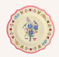 Vintage floral melamine dinner plate by Nathalie Lété