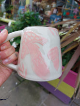 Load image into Gallery viewer, Mushroom mug in pink by Crock-Â-Shwt
