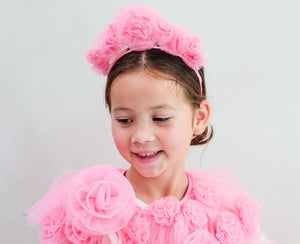 Pink Ruffle headdress