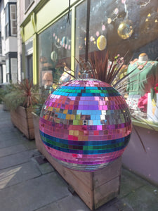 Large Rainbow Disco Ball