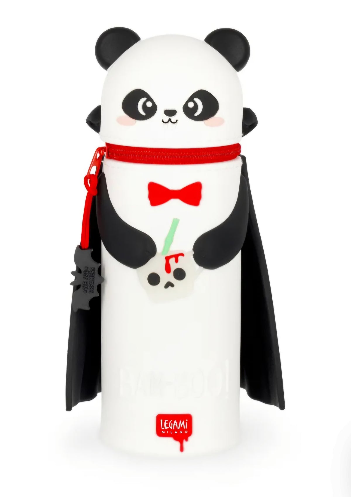 Legami Halloween Panda Bam-Boo 2-in-1 Silicone Pencil Case - Kawaii