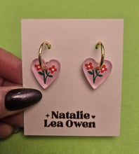Load image into Gallery viewer, Natalie Lea Owen Heart Flower Earrings
