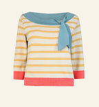 Amelie gold stripe top