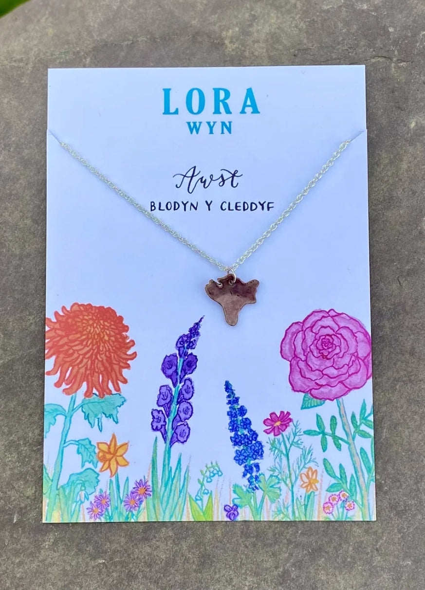 Cadwen Blodau Penblwydd / Birth Flower necklace