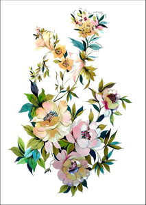 Watercolour Flowers A3 Print by Max Made Me Do It