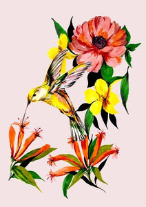Hummingbird Print A3 by Max Made Me Do It