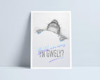 Beth am aros yn gwely? / Let's stay in bed A4 print by Niki Pilkingon