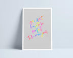 Does dim rhaid i ti fod yn berffaith i fod yn anhygoel / You don't have to be perfect to be amazing A4 print by Niki Pilkington