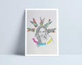 Ffydd Gobaith Cariad A4 print by Niki Pilkington