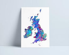 Load image into Gallery viewer, Map of the UK by Niki Pilkington A4
