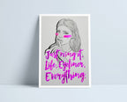 Just Wing It A4 Print by Niki Pilkington