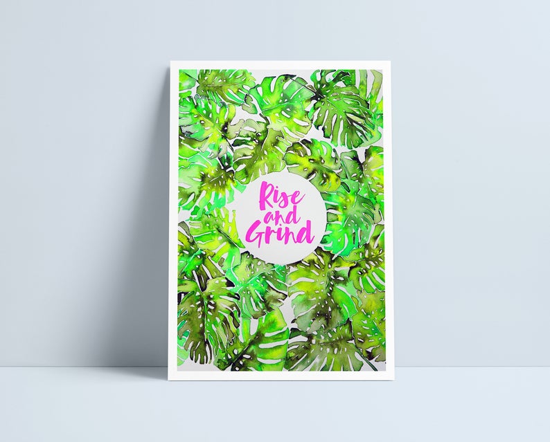 Rise and Grind - A4 Print by Niki Pilkington