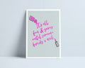 It's all fun & games until someone breaks a nail - A4 Print by Niki Pilkington