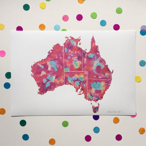 Australia - A4 Print by Niki Pilkington