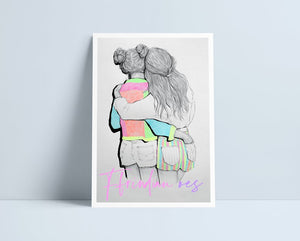 Two Girls (All Variations) - A4 Prints by Niki Pilkington