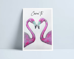 Flamingo print by Niki Pilkington