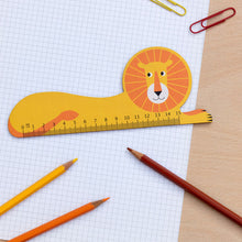 Load image into Gallery viewer, Lion Wooden Ruler
