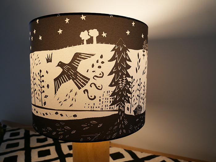 Merch y Mynydd lampshade