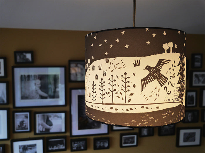 Merch y Mynydd lampshade