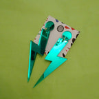 Large statement Lightening Bolt earrings by FizzGoesPop
