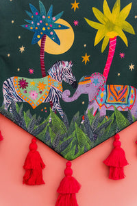 Elephant and Zebra Magical Wall Hanging