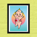 Tattooed Kewpie A3 Print