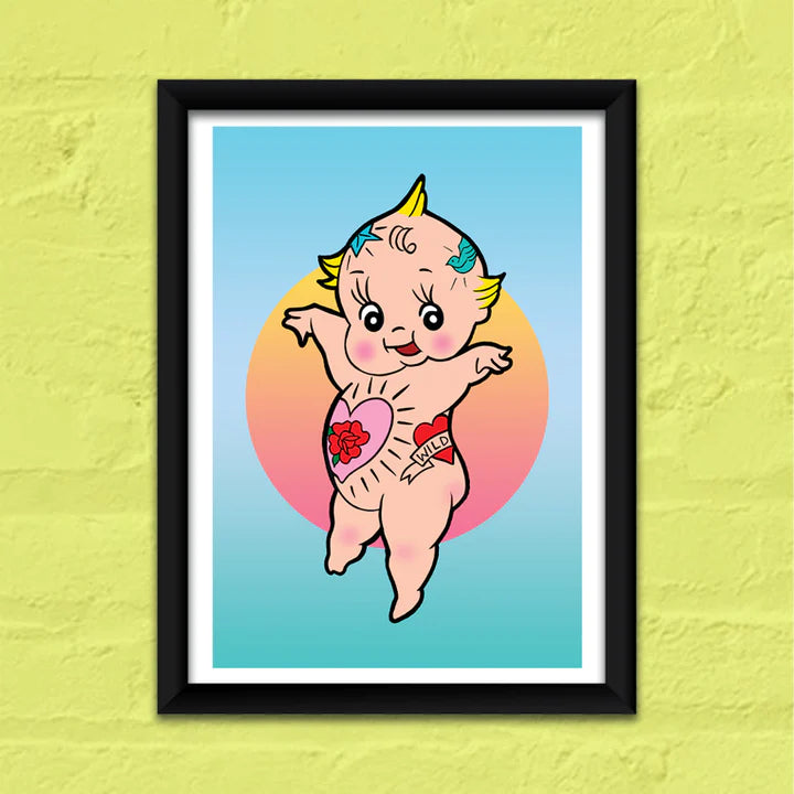 Tattooed Kewpie A3 Print