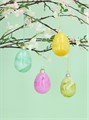 Marble effect glass egg decoration