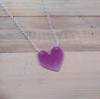 Large Heart Pendant Necklace by Lora Wyn