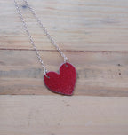 Large Heart Pendant Necklace by Lora Wyn