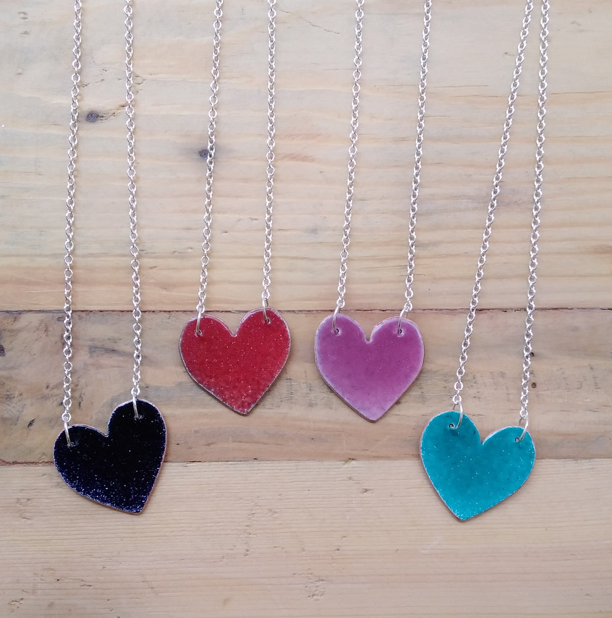 Large Heart Pendant Necklace by Lora Wyn