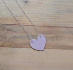 Large Heart Pendant Necklace by Lora Wyn
