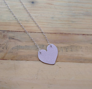 Large Heart Pendant Necklace by Lora Wyn