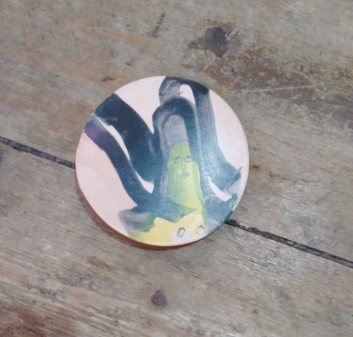 Portrait Circle Brooch