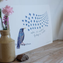 Load image into Gallery viewer, &#39;Adar o&#39;r Unlliw&#39; Print / &#39;Birds of a Feather&#39; print
