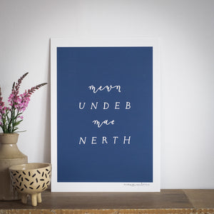 'Mewn Undeb Mae Nerth' Print