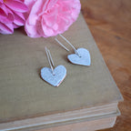 Drop Heart Earrings by Lora Wyn