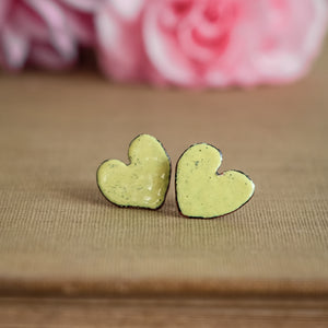 Drop Heart Earrings by Lora Wyn