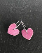 Drop Heart Earrings by Lora Wyn