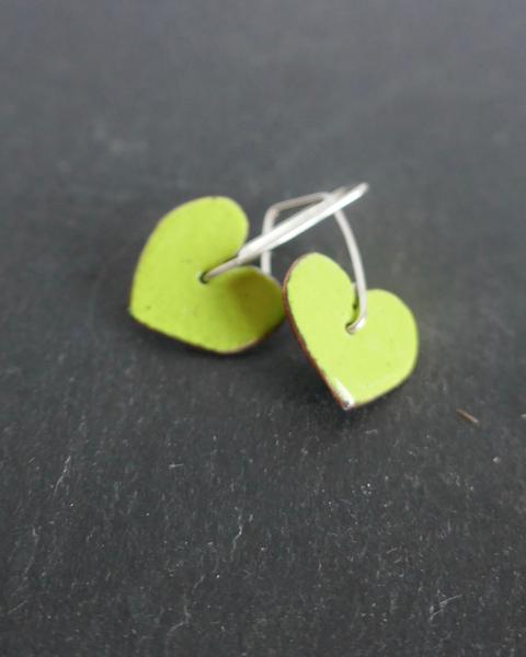 Drop Heart Earrings by Lora Wyn
