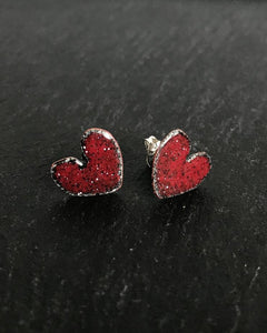 Heart Stud Earrings by Lora Wyn