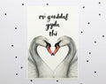 MI gerddaf gyda this swan print