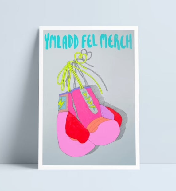 Boxing Gloves print by Niki Pilkington