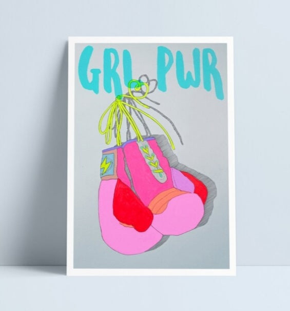 Boxing Gloves print by Niki Pilkington