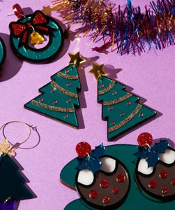 Kitsch Christmas Earrings by Fizz Goes Pop