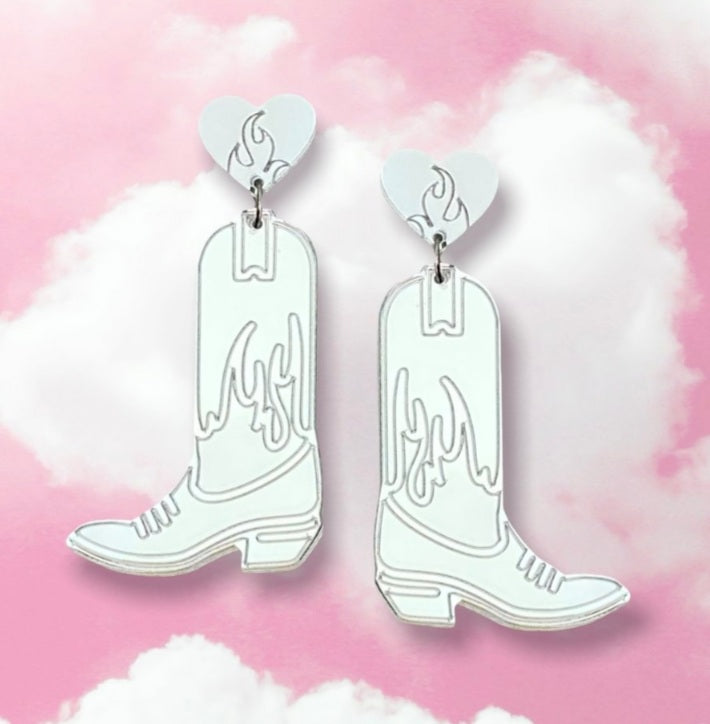 Dolly Cowgirl Boot Earrings