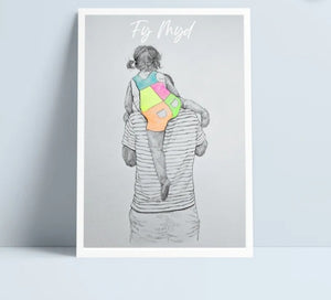 Dad a Merch A4 Prints