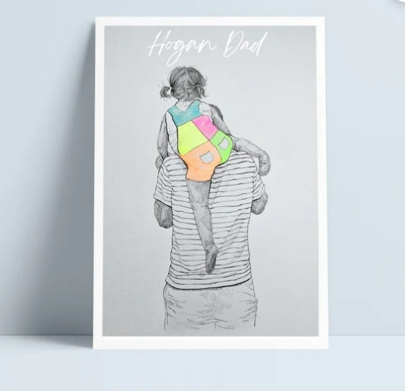 Dad a Merch A4 Prints
